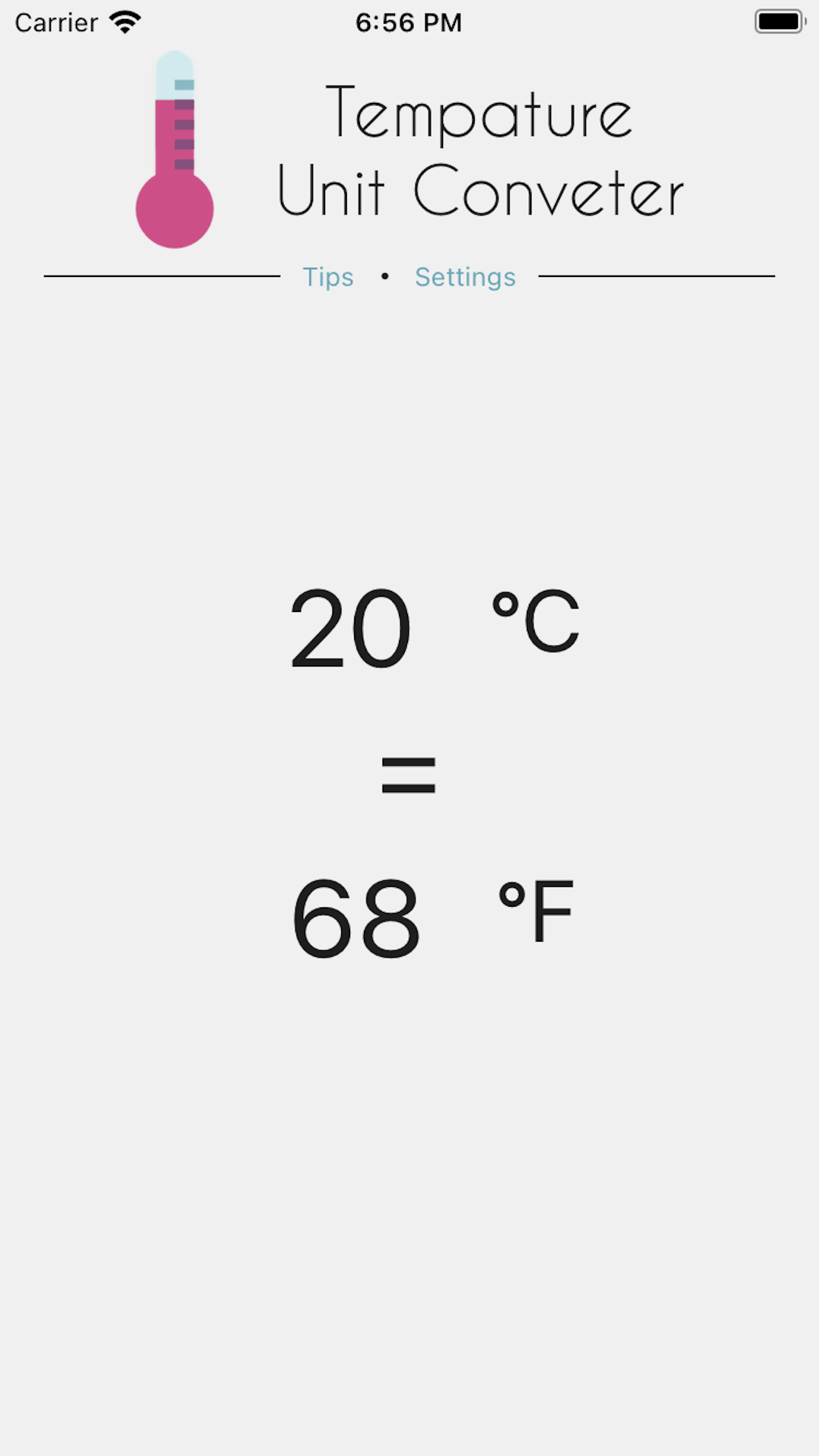 temperature converter app photo