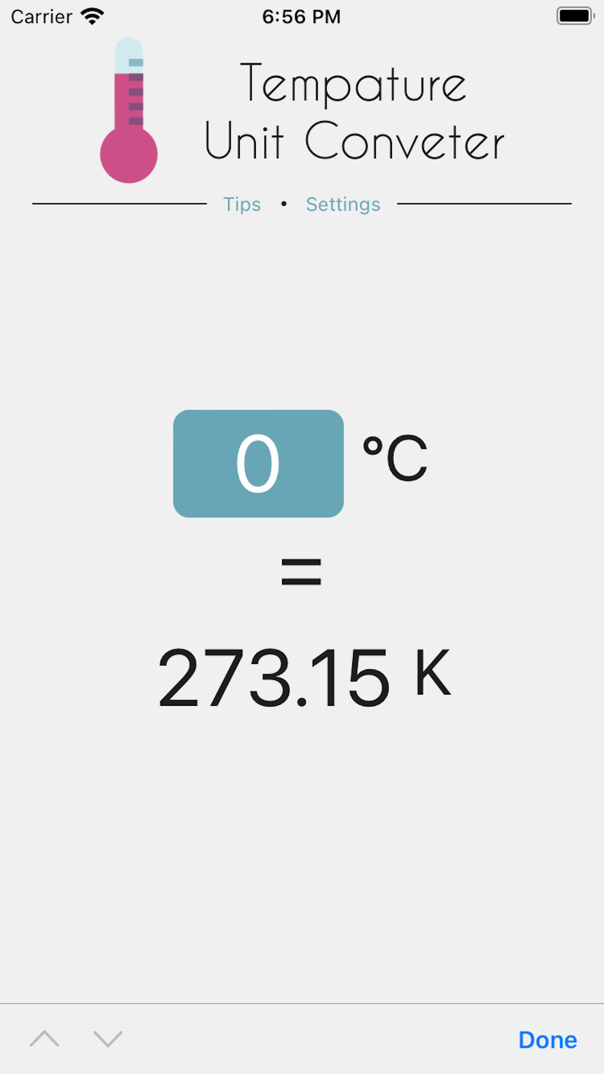 temperature converter app photo