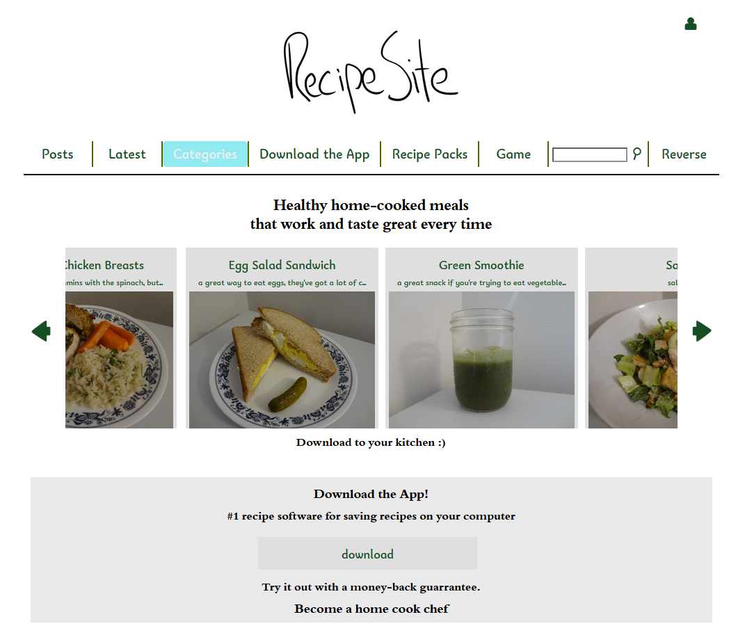 recipesite website